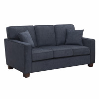 OSP Home Furnishings RSL53-N17 Russell 3 Seater Sofa in Navy Fabric